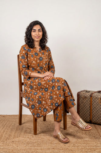 Kesari floral jaal coord set