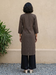 Black lines office wear kurta
