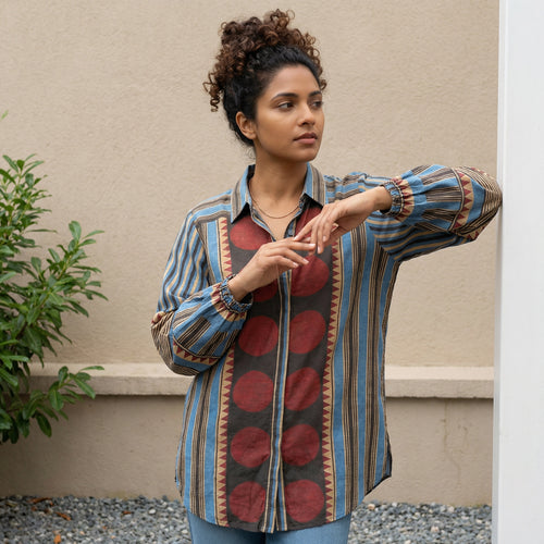 Circle Muslin silk shirt