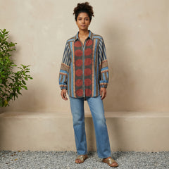 Circle Muslin silk shirt