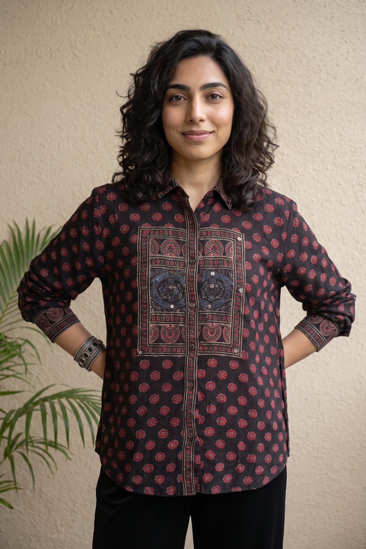Coca-cola designer muslin silk shirt