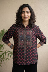 Coca-cola designer muslin silk shirt
