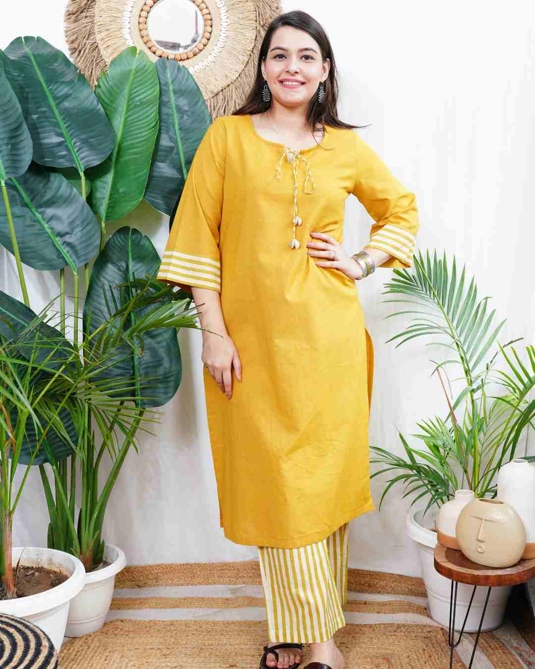 Mustard Solid Coord Set