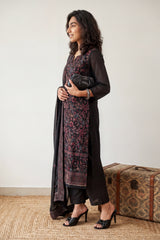 Black Lucknowi Full suit set