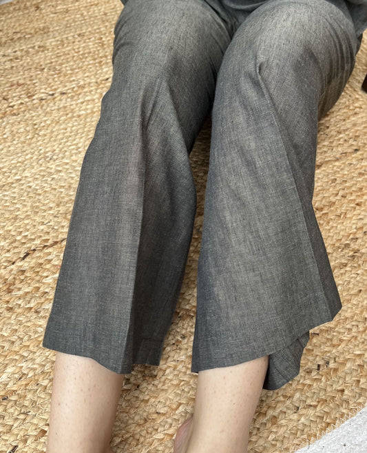 Charcoal Cotton Pants