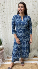 Indigo Ambi Kurta - MYSANSKRITAM