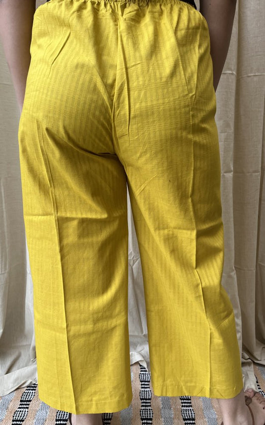 Mustard Cotton pants