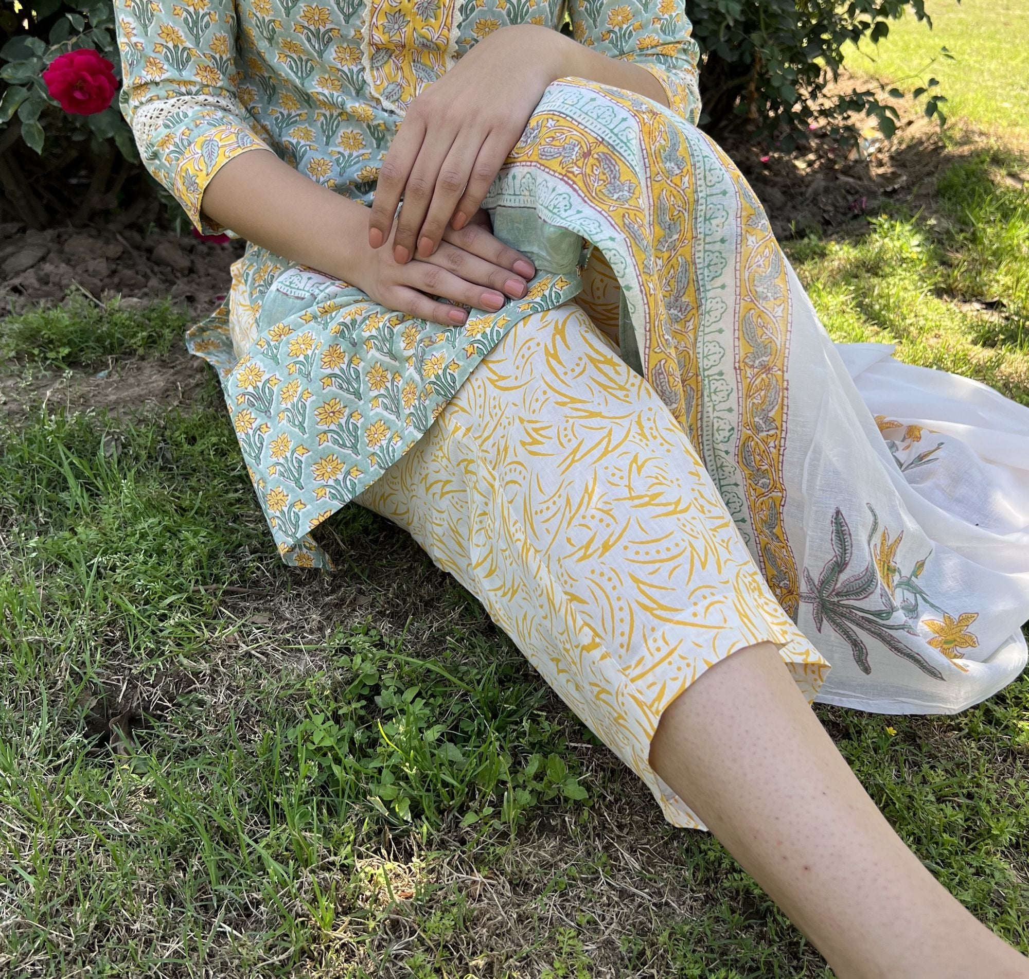 Mother and Daughter Kurti Combo in ikat – www.soosi.co.in